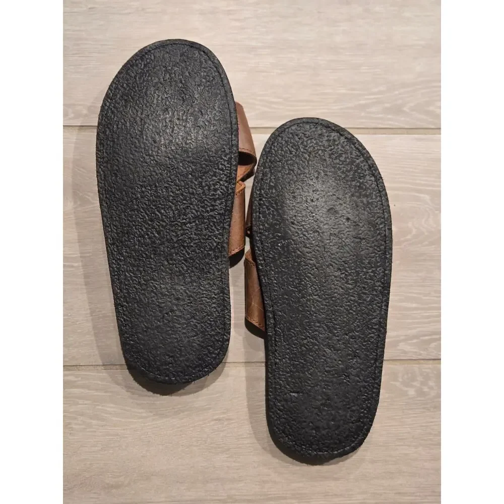 La Leche Wanderer Slide Sandals Color: Bourbon Brown Size: 7